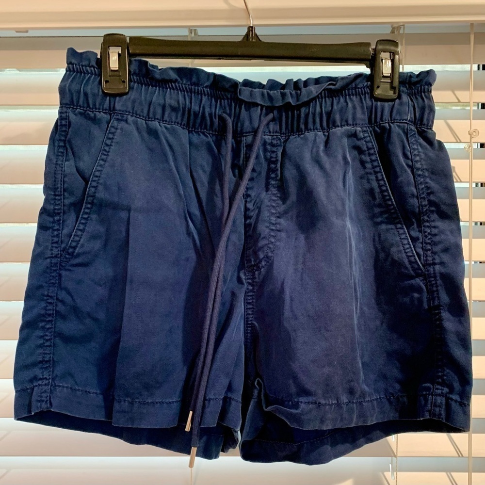 Loft Navy Drawstring Shorts Size Small